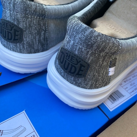 Hey Dude Men’s Wally H2O Mix Shoes Galaxy Grey Loafers Comfort Sizes 8-13 New - Picture 5 of 8